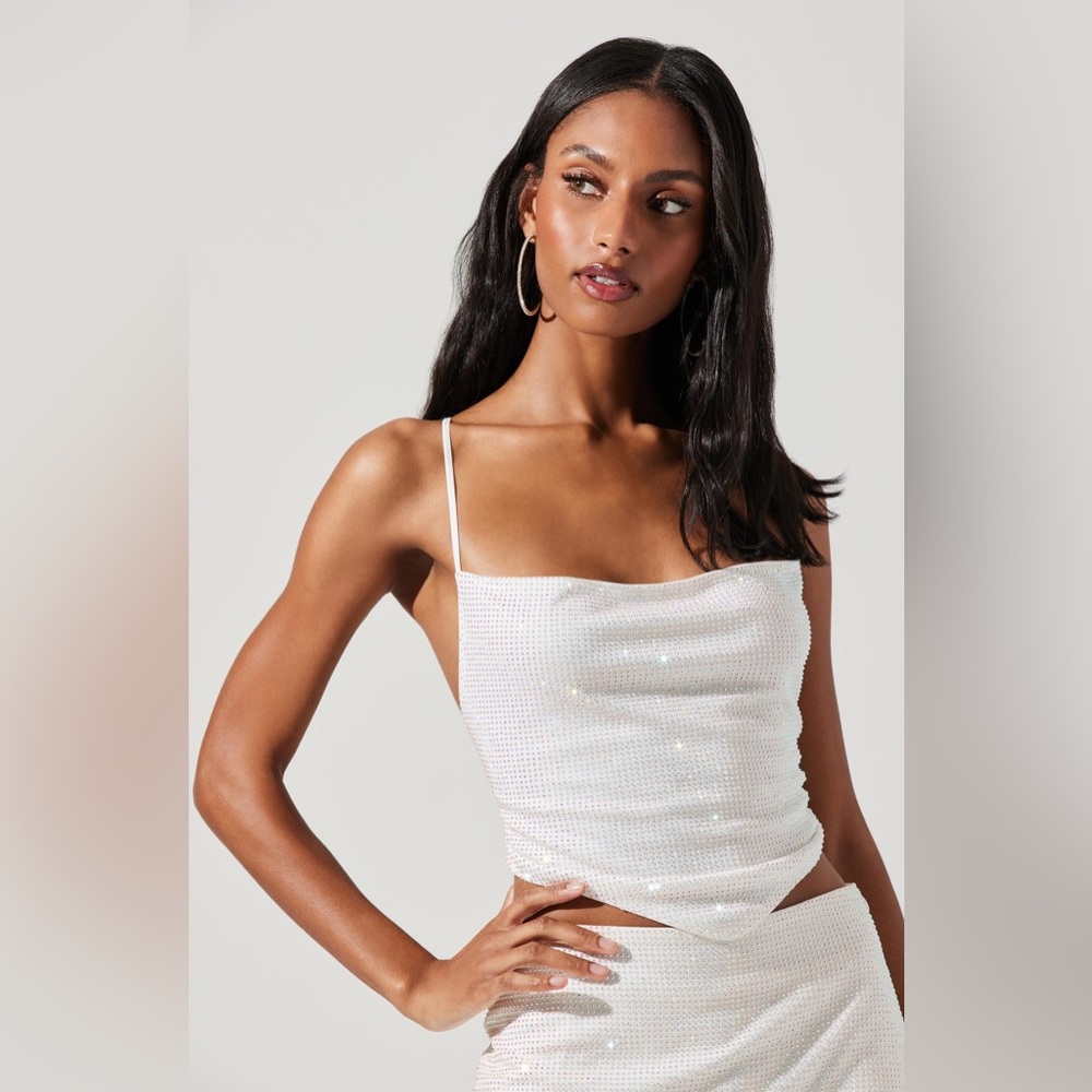 ASTR the Label Remi Embellished Strappy Back Cami